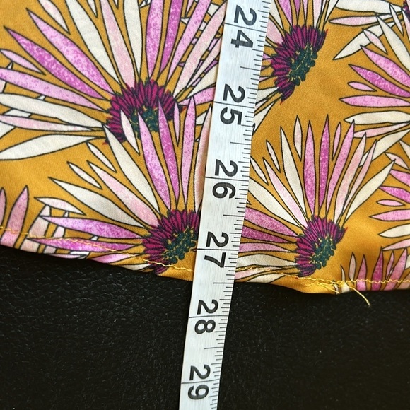 FREE PEOPLE Normani Bias Floral Printed Midi Skirt Drapey in Honey Size 4 NEW - Picture 15 of 15